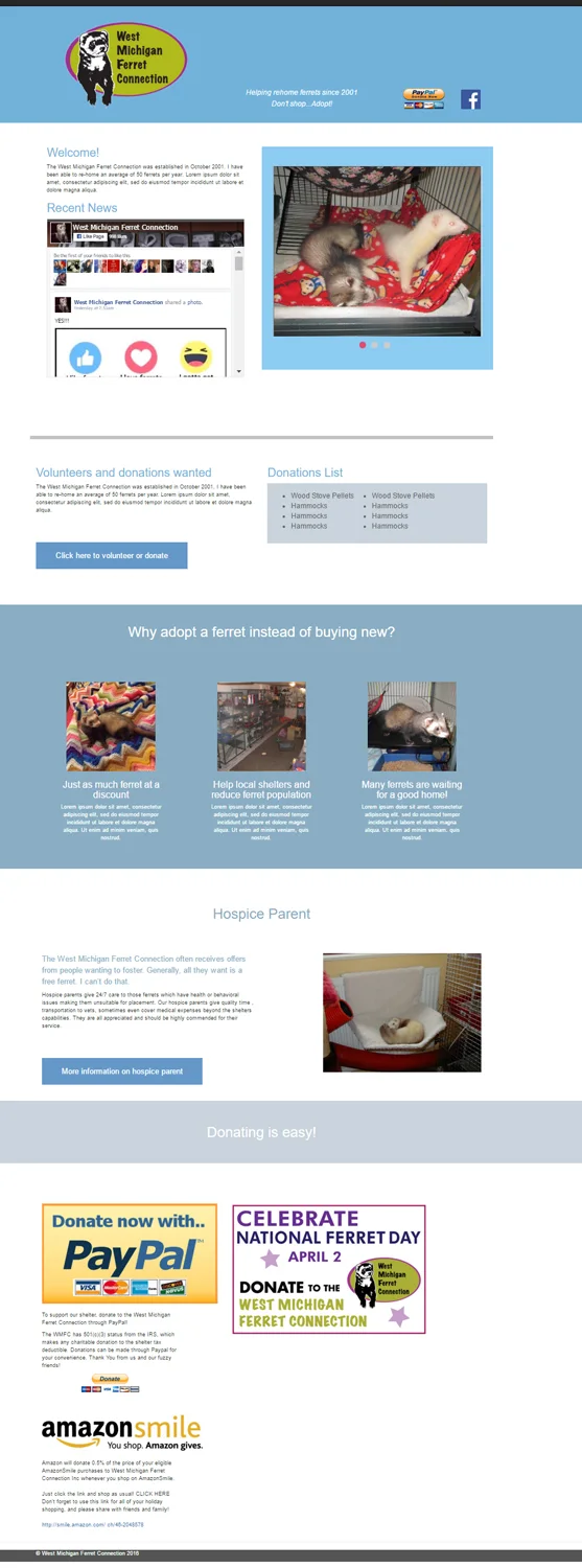 Ferret rescue site launched!